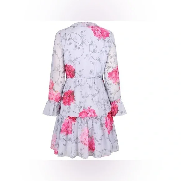 🎉Host Pick🎉 Ted Baker Babylon Ruffle Floral Dress – Size 4, Excellent Condition - Picture 2 of 7